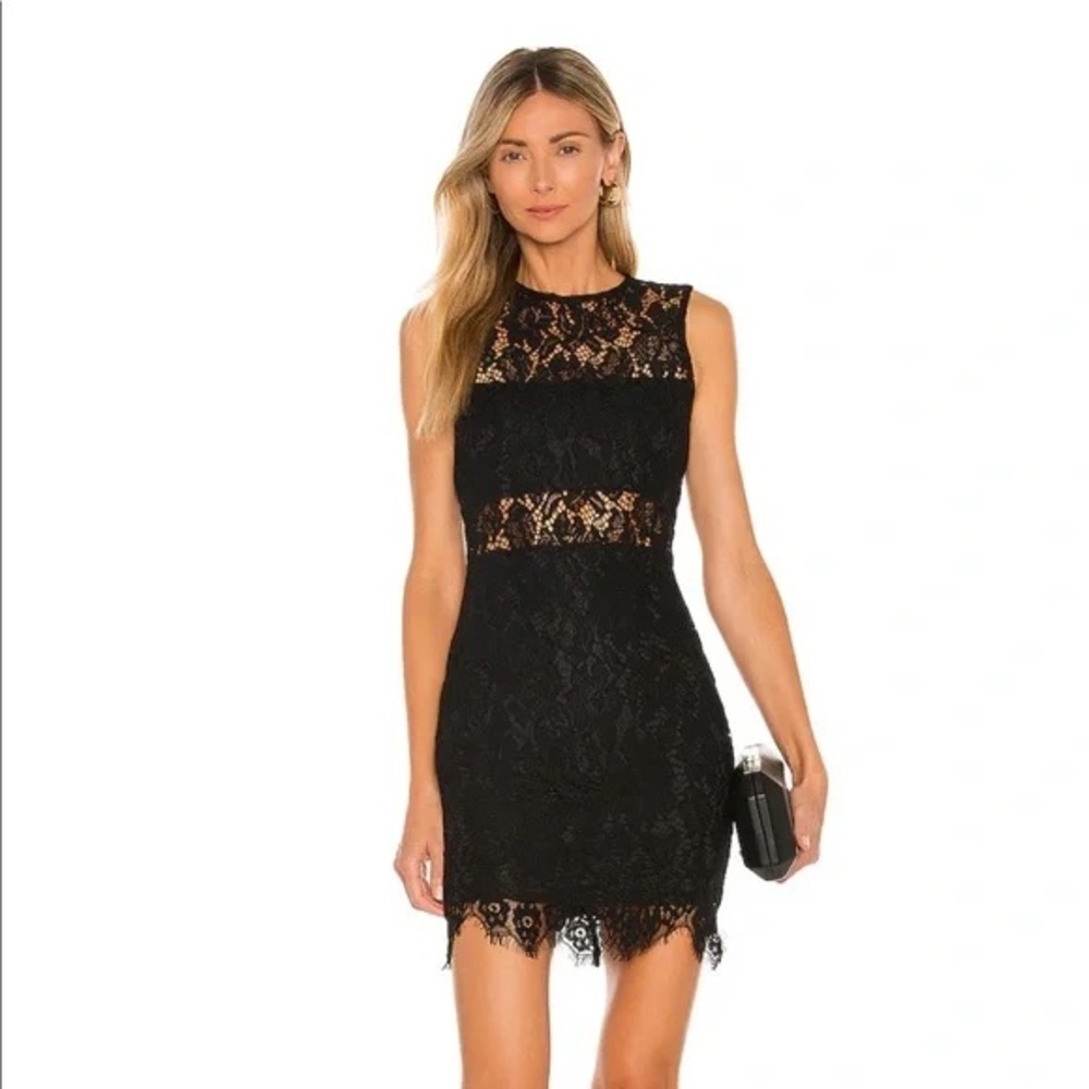 Superdown Black Sleeveless Mini Dress